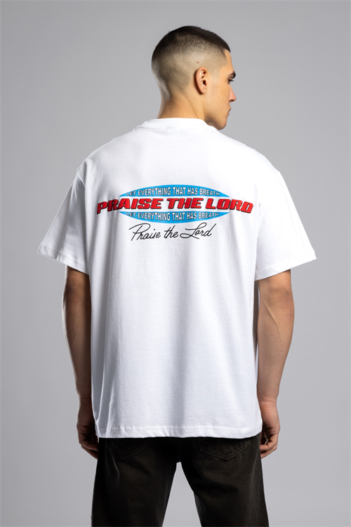 Wholesale Mens Ecru Printed T-shirt