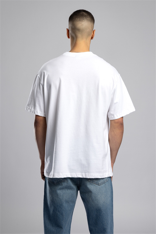 Wholesale Mens Ecru Printed T-shirt