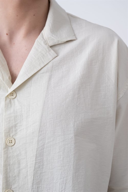 Wholesale Mens Ecru Shirt