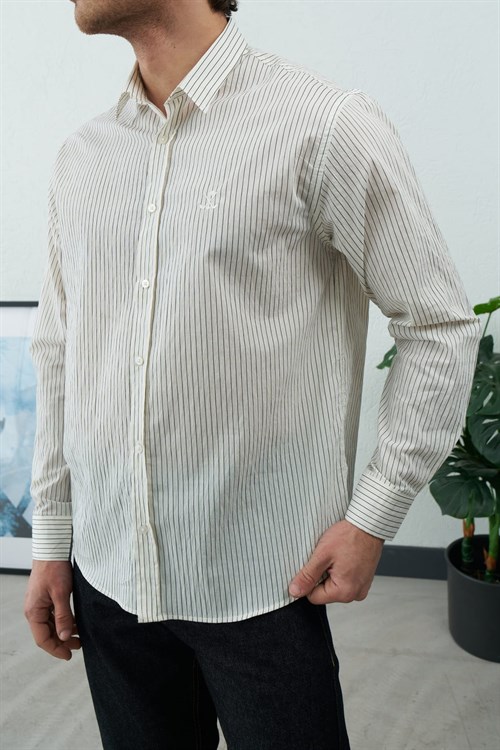 Wholesale Mens Ecru Shirt