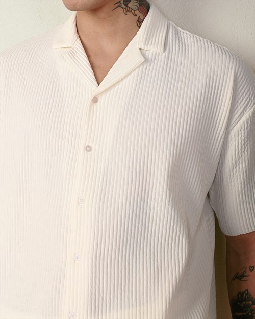 Wholesale Mens Ecru Shirt