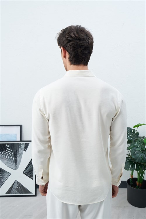 Wholesale Mens Ecru Shirt