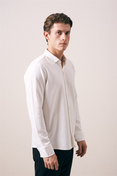 Wholesale Mens Ecru Shirt