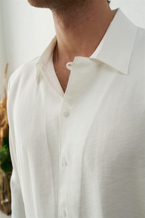 Wholesale Mens Ecru Shirt