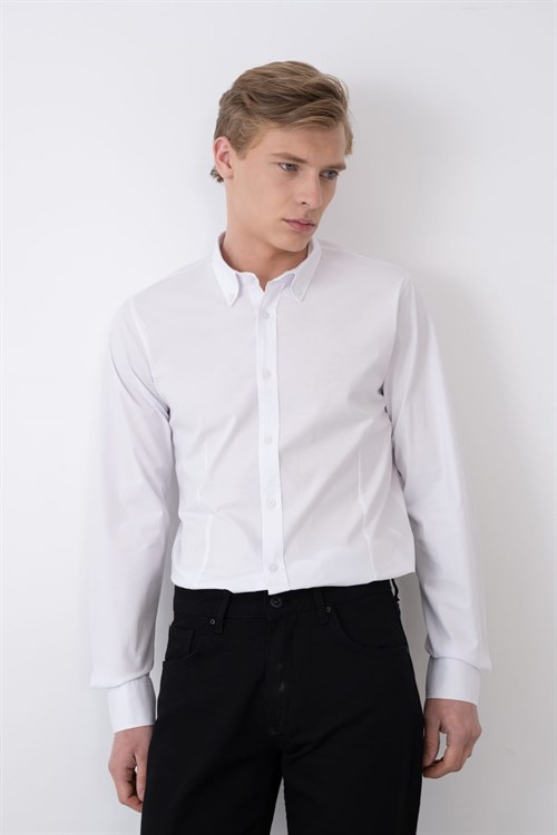 Wholesale Mens Ecru Shirt