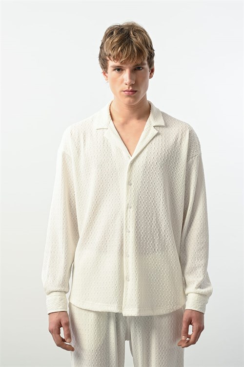 Wholesale Mens Ecru Shirt