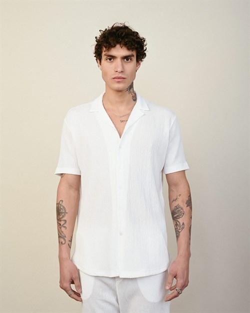 Wholesale Mens Ecru Shirt