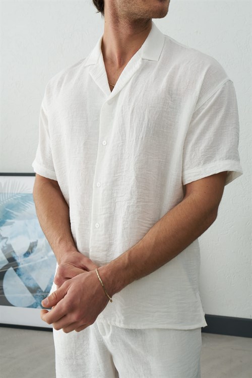 Wholesale Mens Ecru Shirt