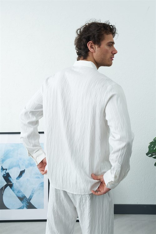 Wholesale Mens Ecru Shirt