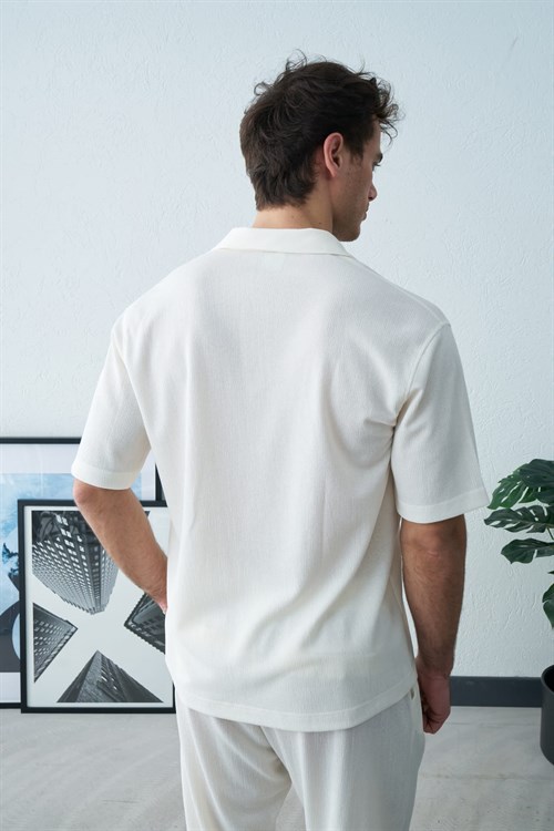 Wholesale Mens Ecru Shirt