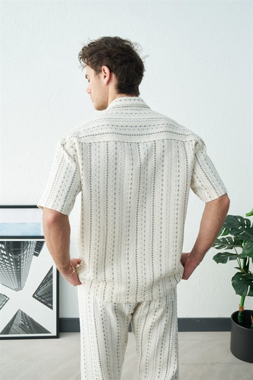 Wholesale Mens Ecru Shirt