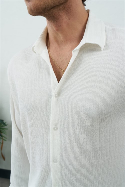 Wholesale Mens Ecru Shirt