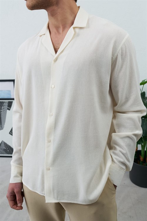 Wholesale Mens Ecru Shirt