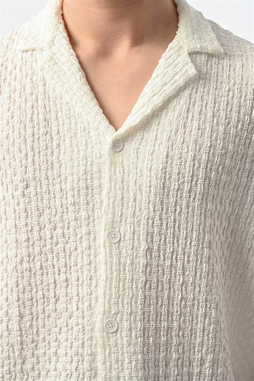 Wholesale Mens Ecru Shirt