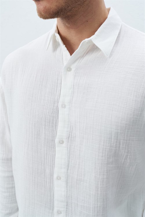 Wholesale Mens Ecru Shirt