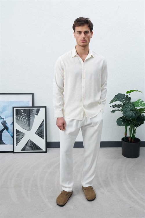 Wholesale Mens Ecru Shirt