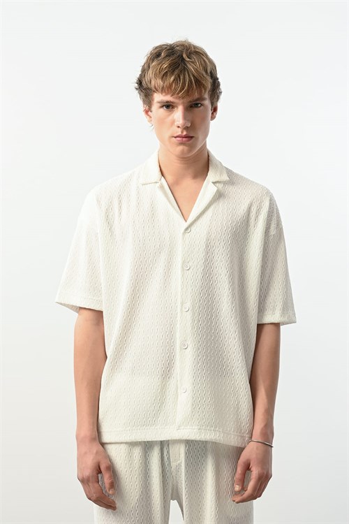 Wholesale Mens Ecru Shirt