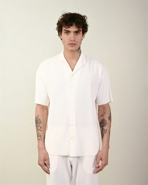 Wholesale Mens Ecru Shirt