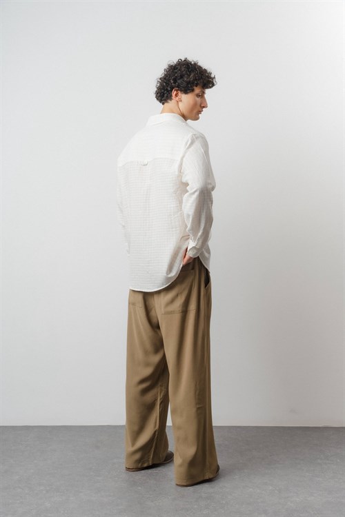 Wholesale Mens Ecru Shirt