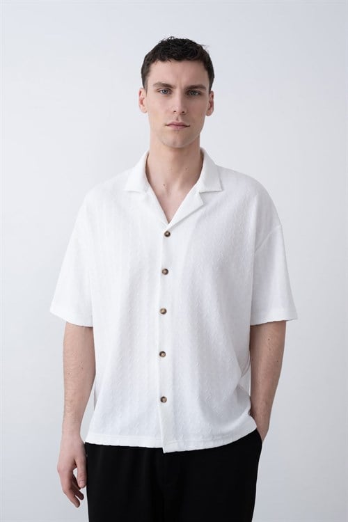 Wholesale Mens Ecru Shirt