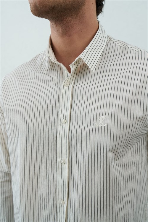 Wholesale Mens Ecru Shirt