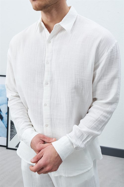 Wholesale Mens Ecru Shirt