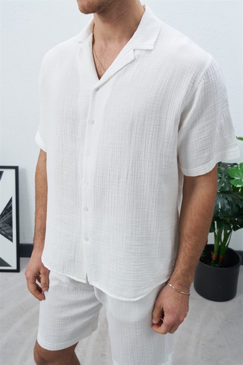 Wholesale Mens Ecru Shirt