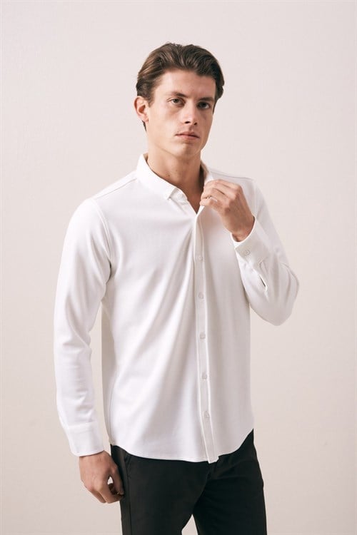 Wholesale Mens Ecru Shirt