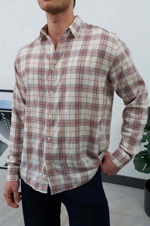 Wholesale Mens Ecru Shirt