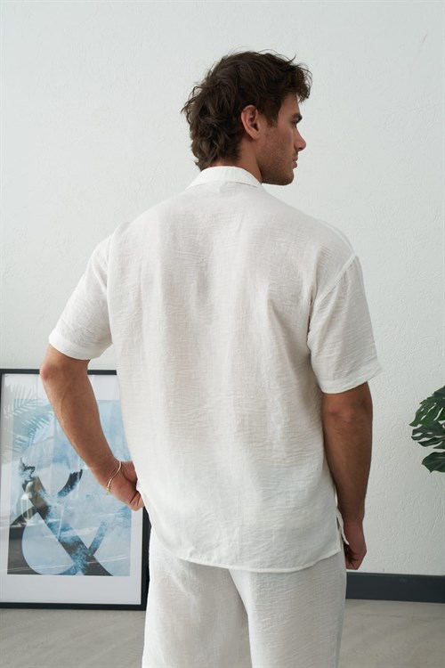 Wholesale Mens Ecru Shirt