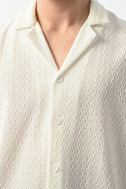 Wholesale Mens Ecru Shirt