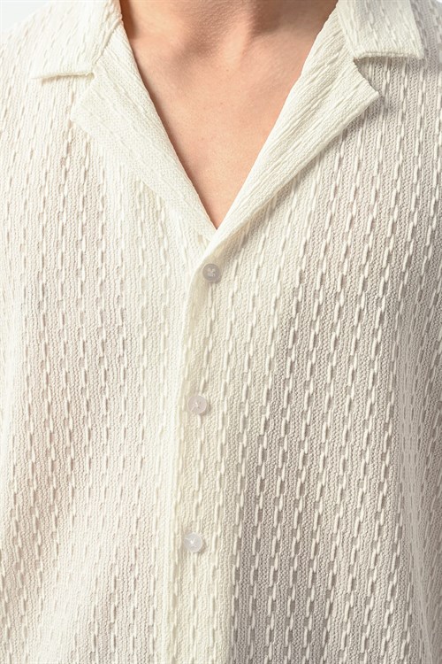 Wholesale Mens Ecru Shirt