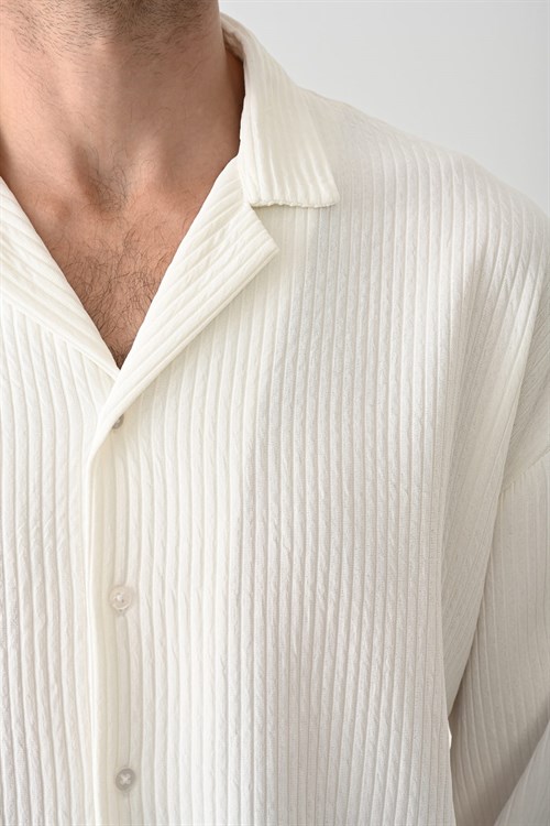 Wholesale Mens Ecru Shirt