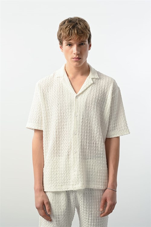Wholesale Mens Ecru Shirt