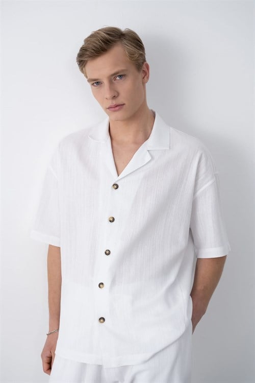 Wholesale Mens Ecru Shirt