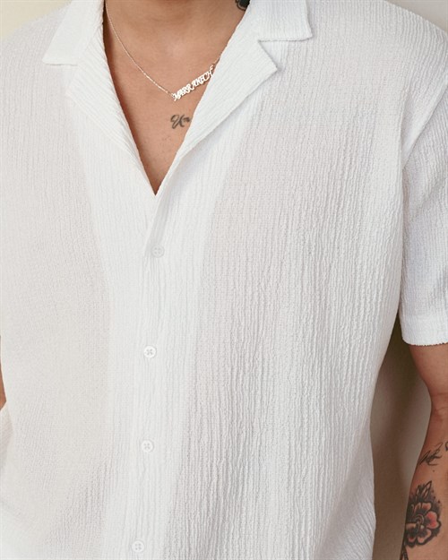 Wholesale Mens Ecru Shirt