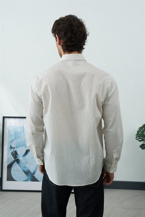 Wholesale Mens Ecru Shirt