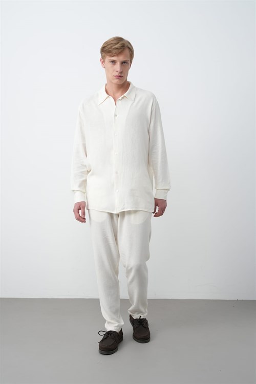 Wholesale Mens Ecru Shirt