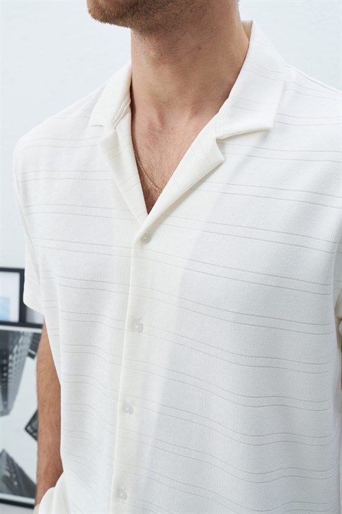 Wholesale Mens Ecru Shirt