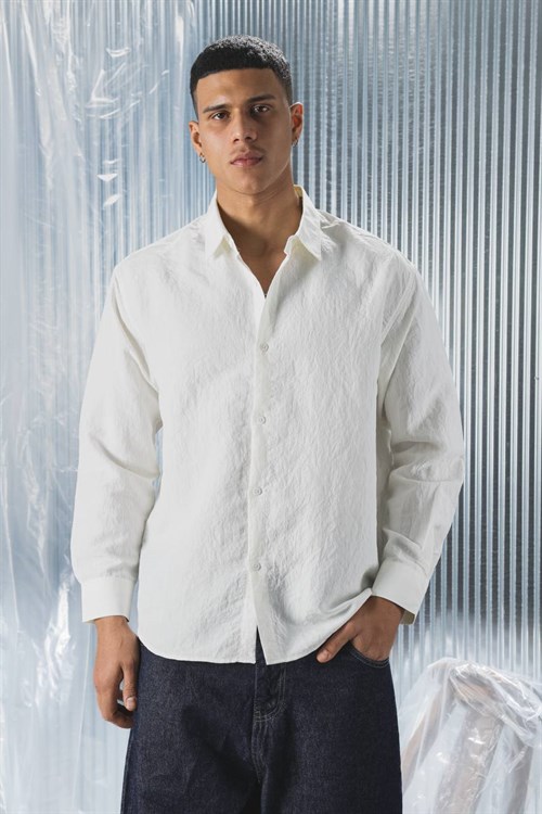 Wholesale Mens Ecru Shirt