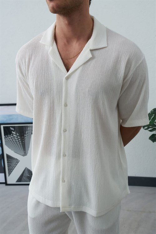 Wholesale Mens Ecru Shirt