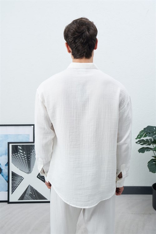 Wholesale Mens Ecru Shirt