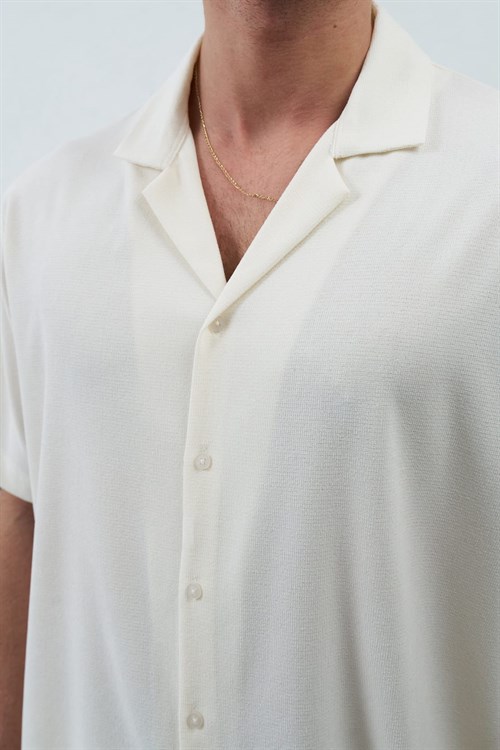 Wholesale Mens Ecru Shirt