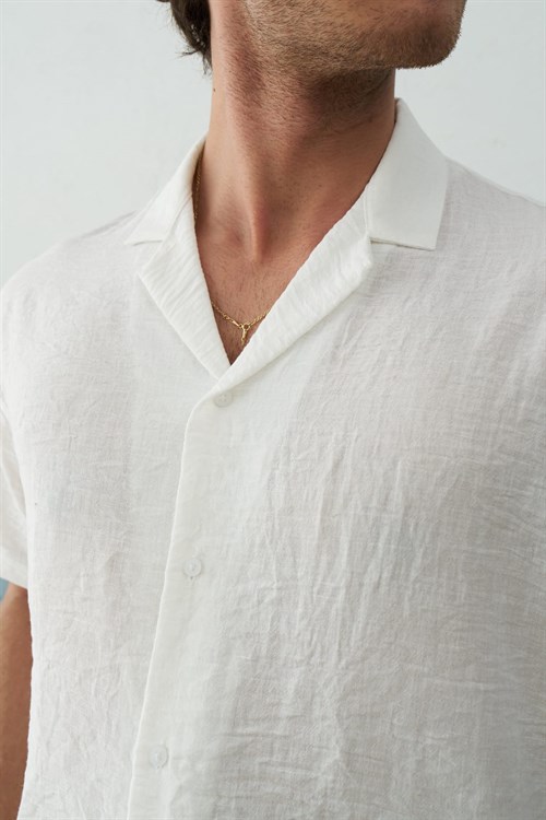 Wholesale Mens Ecru Shirt