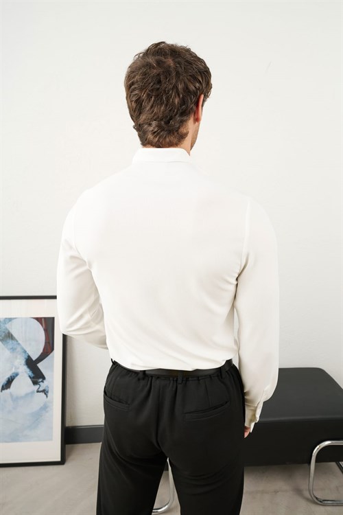 Wholesale Mens Ecru Shirt