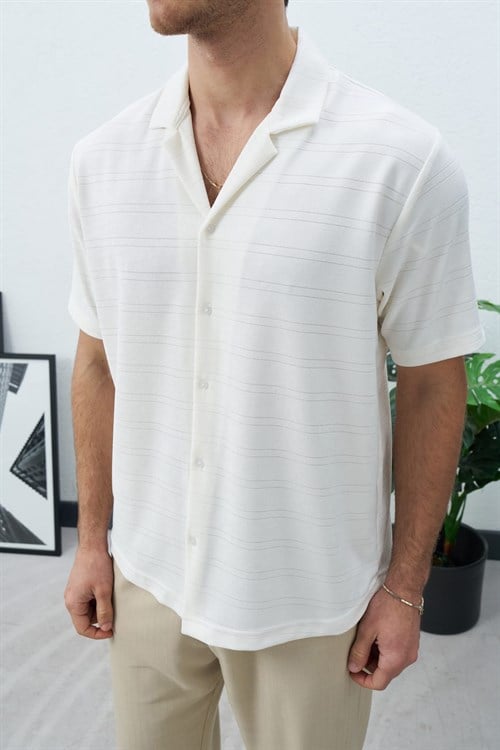 Wholesale Mens Ecru Shirt