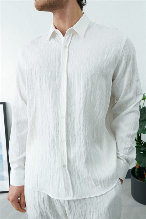 Wholesale Mens Ecru Shirt