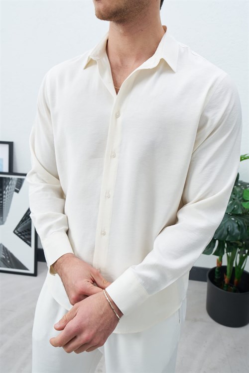 Wholesale Mens Ecru Shirt