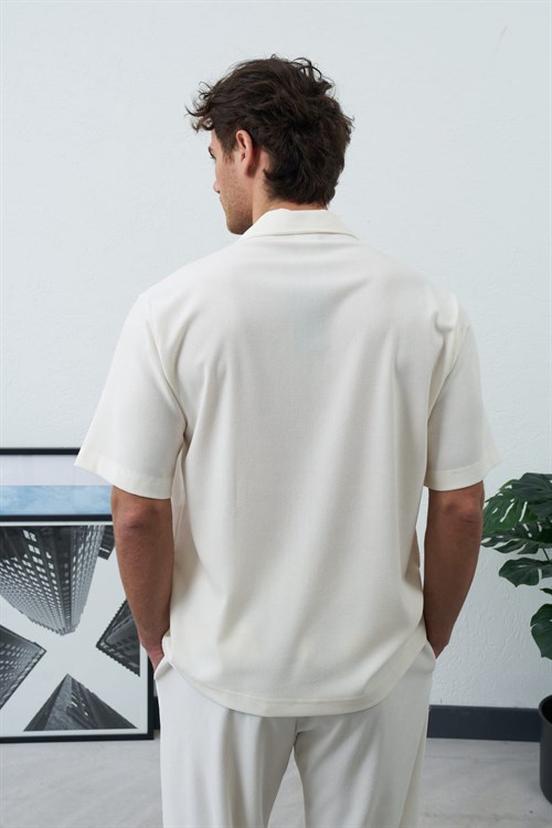 Wholesale Mens Ecru Shirt