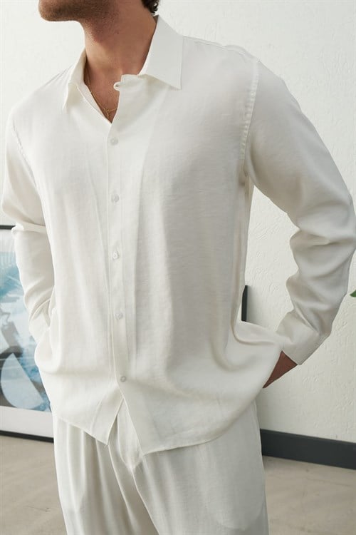 Wholesale Mens Ecru Shirt